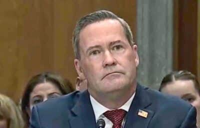 Mike Waltz in a Senate committee hearing on July 15 2025