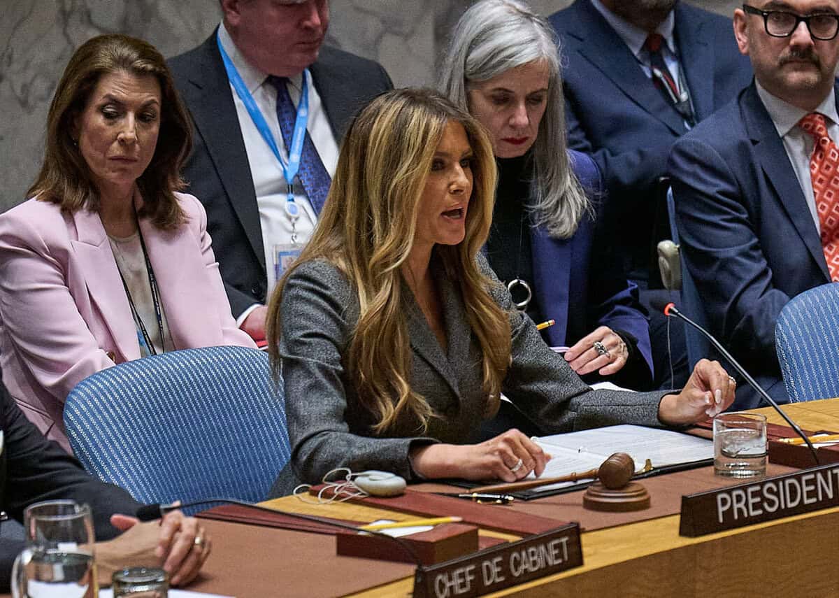 At Melania Trump’s UN Briefing on Children, Silence on Iranian School Strikes