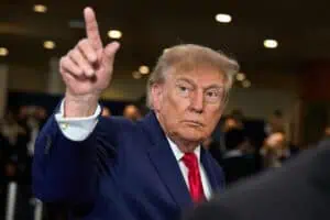 US President Donald Trump arrives at the UN for UNGA81