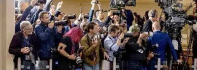 Photojournalists at the UN during UNGA81