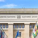 Flags at the United Nations in Geneva