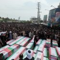 Funeral of the children of Minab Primary School for Girls, who died in the Saturday 28 Febr. 2026 bombardment of the school.