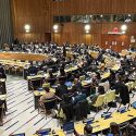 The UN Trusteeship Council Chamber during the interactive dialogues with candidates for the position of UN Secretary-General.