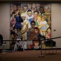 Artisans touching up a mural at the UN in New York City, Sept. 2, 2026. The UN received a large cash injection by the US this week when it partially paid its mandated dues. MANUEL ELIAS/UN PHOTO